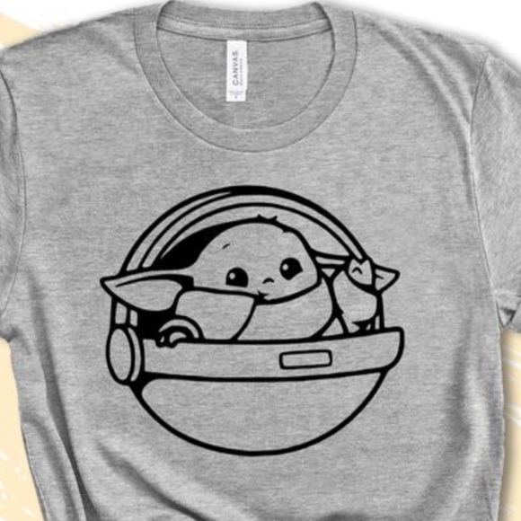 My favorite baby T-Shirt Baby Yoda Medium - Picture 5 of 12